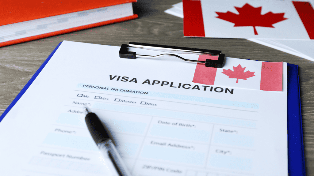 Moving to Canada from US - Visa Application with Pen