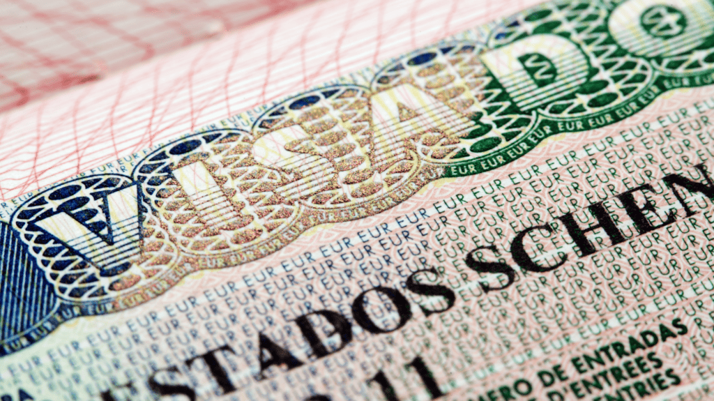 Image of a Spain Visa Document