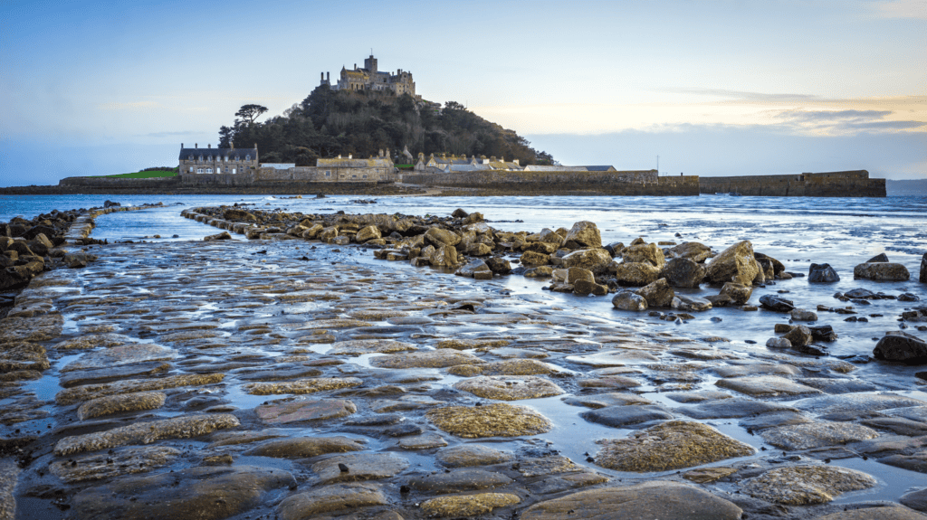 St Michaels Mount, Cornwall, England in the United Kingdom
