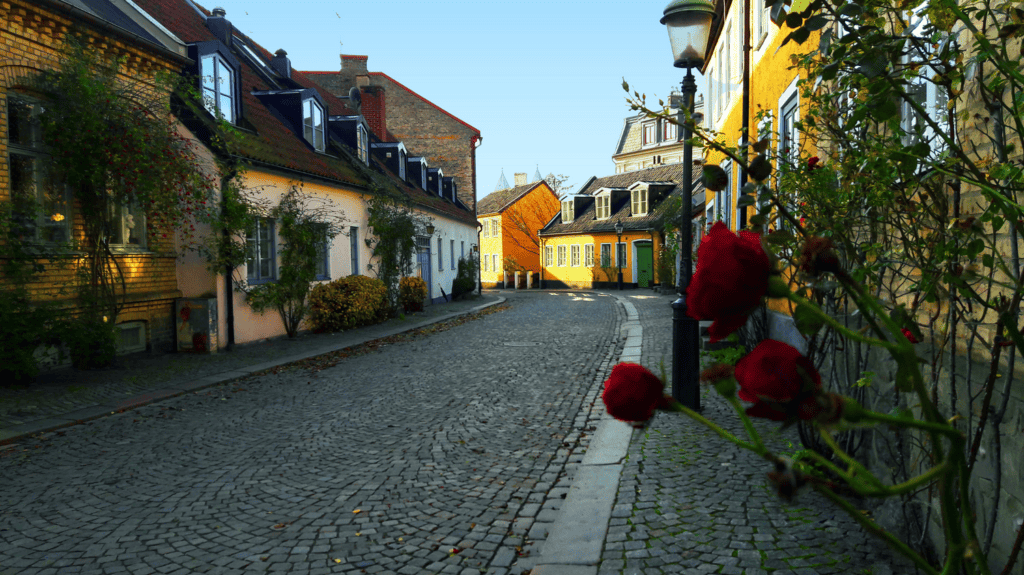 Image of Cobblestone streets in Lund, Sweden